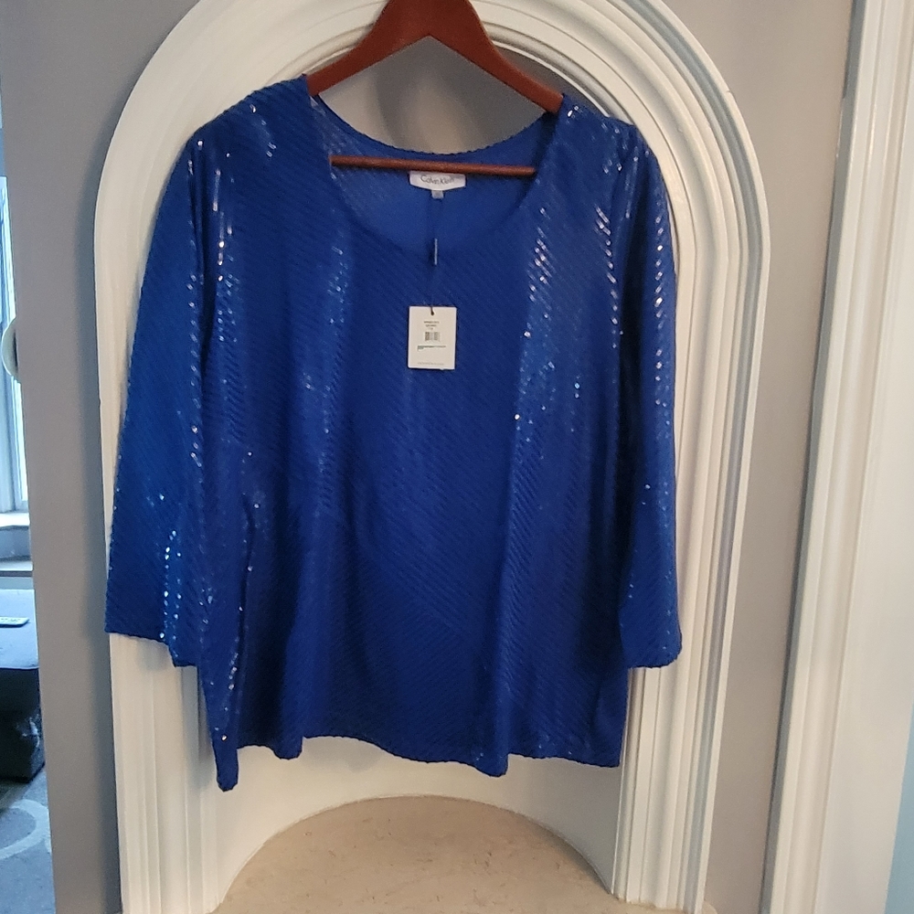 Calvin Klein brand new with tags lady blouse top